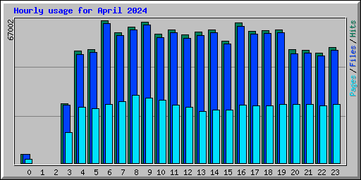 Hourly usage for April 2024