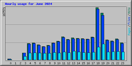 Hourly usage for June 2024