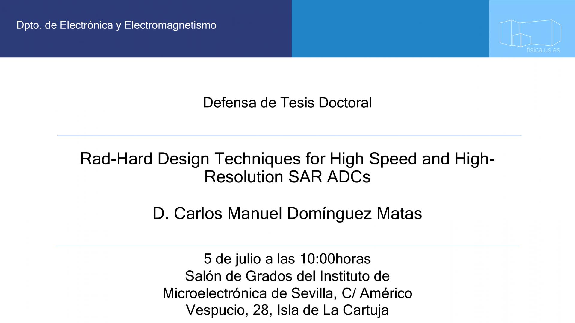 Anuncio Tesis Doctoral