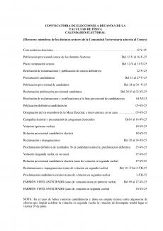 Calendario electoral